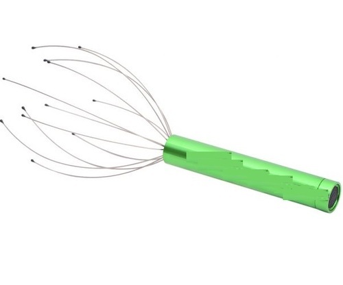 Stainless Steel Head Massager, Color : Purple, Green, Golden