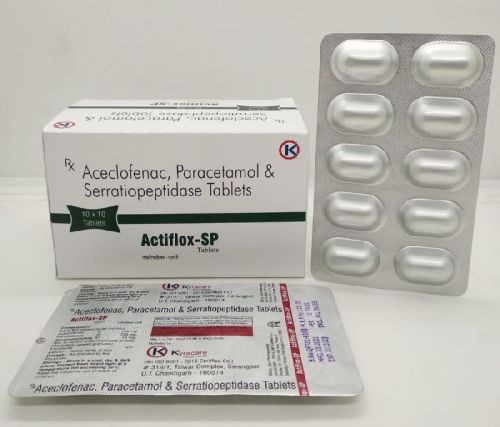 Aceclofenac, Paracetamol, Serratiopeptidase Tablets, For Clinic, Hospital