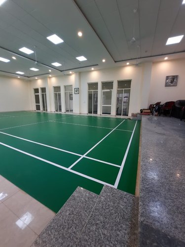 PVC Badminton Court Mat, For Indoor, Feature : Perfect Finish, Anti Skid