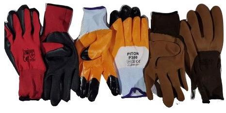 Leather Safety Gloves, Size : Medium