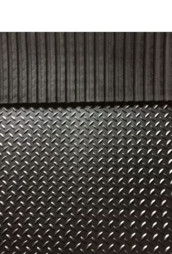 Checkered Design Rubber Mat, Size : 6 Foot X 4 Foot (182 X 122cm)