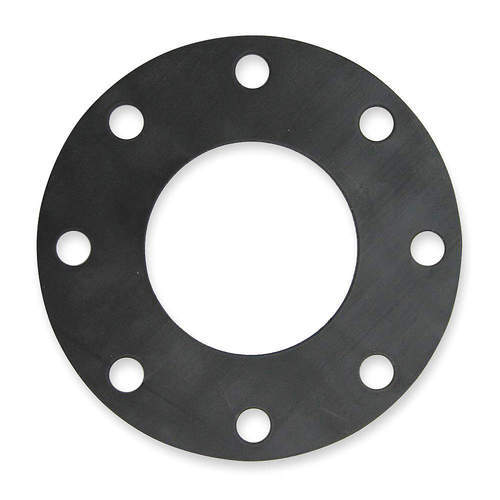 Round Manual Polished Silicone Flange Gasket, For Industrial, Color : Silver