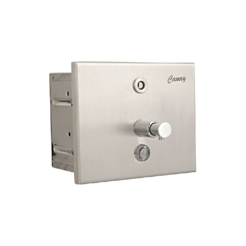 Rectangular Stainless Steel Manual Liquid Soap Dispenser, For Home, Hotel, Office, Color : Silver