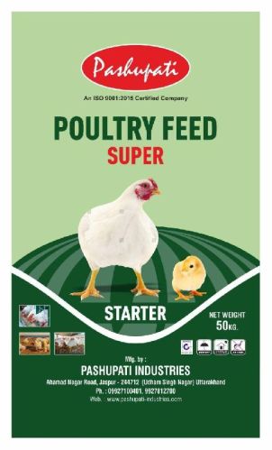 Super Starter Poultry Feed, Brand Name : Pashupati, Weight : 50 Kg