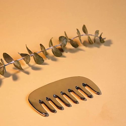 Plain 20-30Gm Bronze Comb, Length : 6-8 Inch