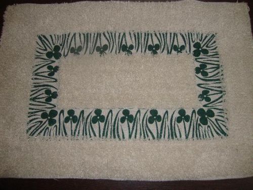 Rectangular Cotton PB-004 Printed Bath Mat, Size : 40x60 Cms.