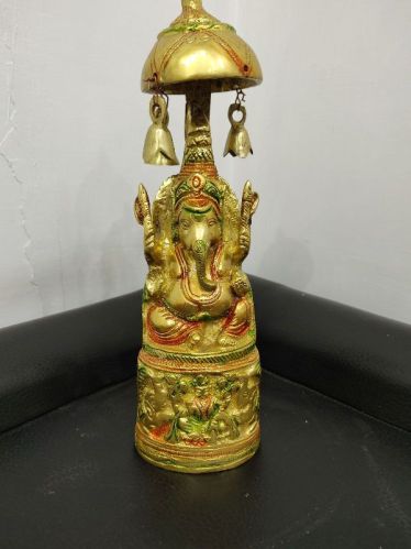 10.5 Inch Brass Ganesh Ji Statue, Size : 10.5'