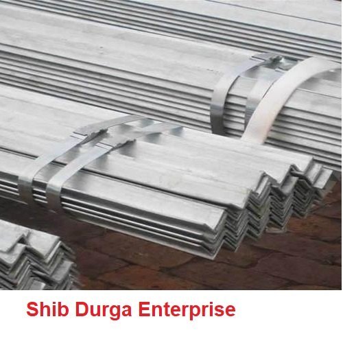 Shib Durga Rectangular Polished Galvanized Iron Angles, For Constructional, Certification : ISI Certified