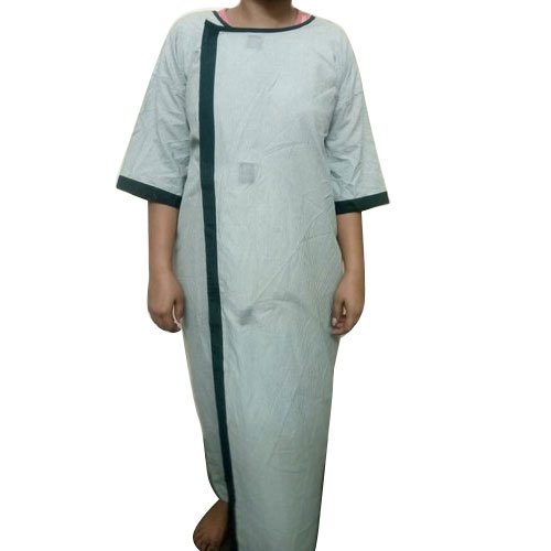 Plain Cotton Hospital Patient Gown, Size : M, XL, XXL