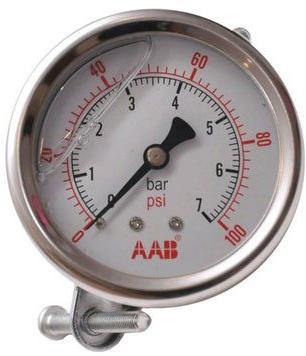 AAB Water Pressure Gauge, Dial Size : 2.5 Inch / 63 Mm