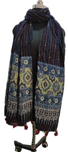 Kantha Work Cotton Dupatta, Feature : Anti-Wrinkle, Comfortable, Easily Washable, Impeccable Finish