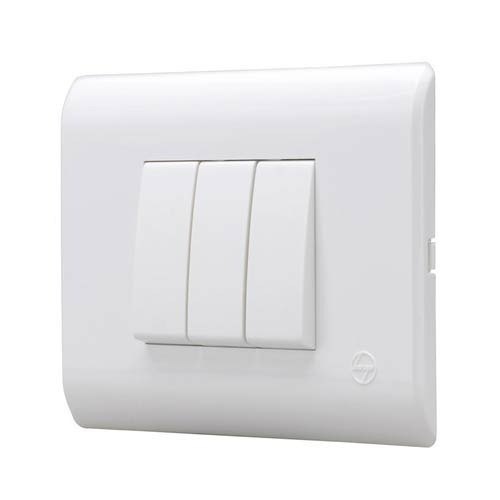 Plastic Electrical Modular Switch, Color : White