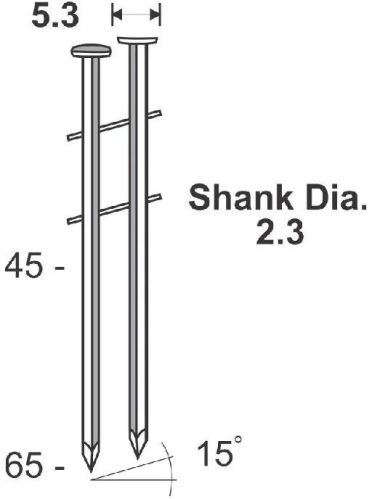 Wire Coil Nail 2.3 SERIES, Length : 45-65 MM
