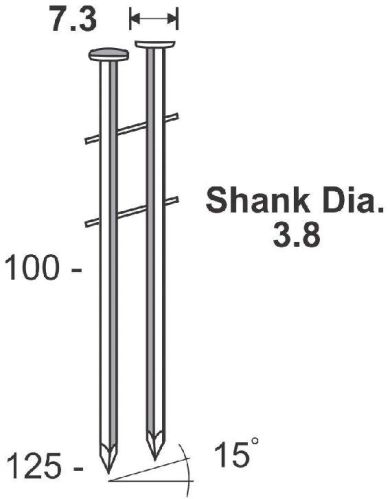 Wire Coil Nail 3.8 SERIES, Length : 20-30cm