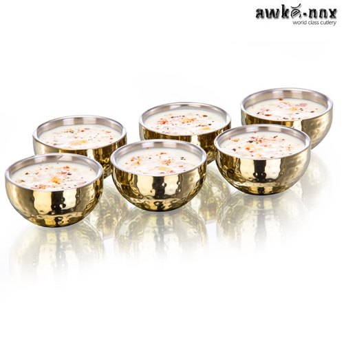 Titanium Finish Double Wall Bowl