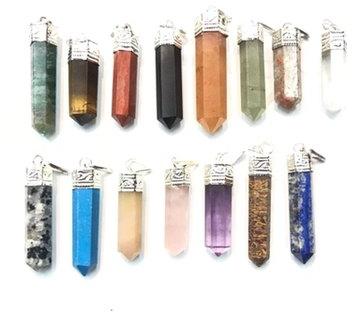 German Silver Stone Pencil Pendants, Size : Standard