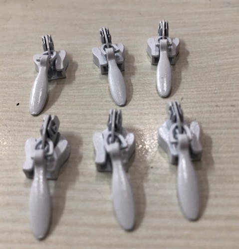 Zinc Alloy Invisible Zipper Slider, Color : White /black