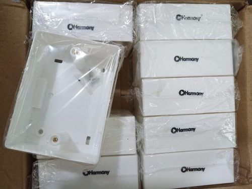 Harmony Plastic Electrical Surface Box, Shape : Rectangular
