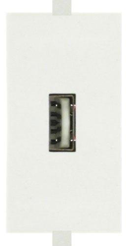 Harmony Plastic Modular USB Charger Socket, Color : White