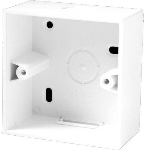 Harmony Plain Plastic Electrical Box, Shape : Square