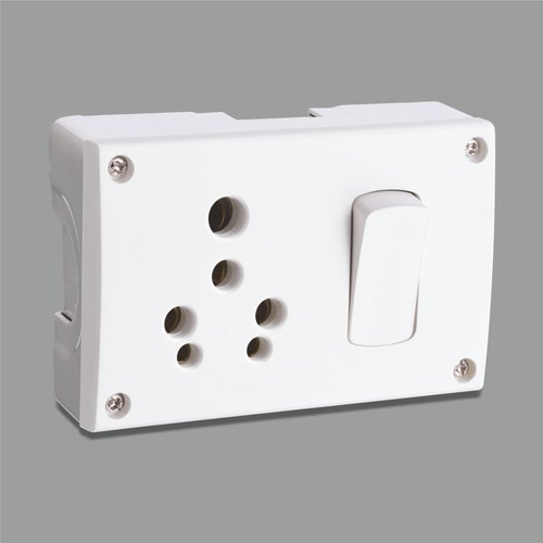 Rectengular Switch Socket Combined With Box