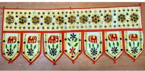 Cotton Traditional Door Hangings, Size : 38x14 Inches