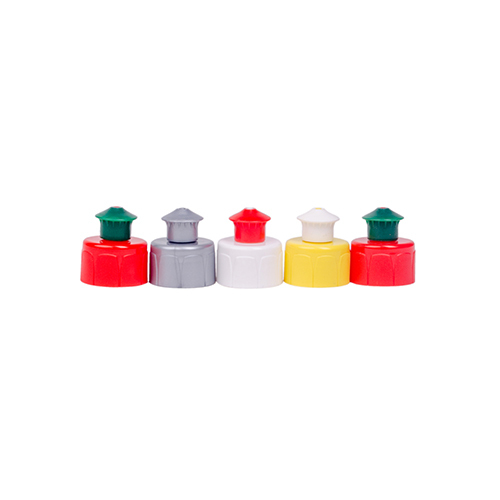 PET Push Pull Bottle Cap, Shape : Round
