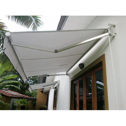 Plain Retractable Awning, Frame Material : Metal