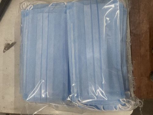 Blue Non Woven 3 Ply Face Mask