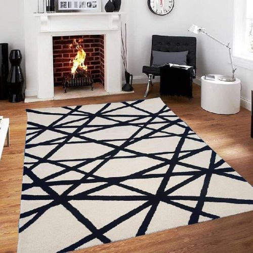 Rectangular Smooth Wool VEC-003 Designer Carpet, For Rust Proof, Each To Handle, Pattern : Handtuffted