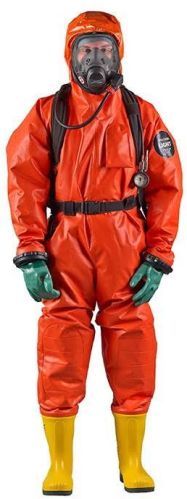 Plain Aluminium Trellchem Chemical Suit, Size : Standard