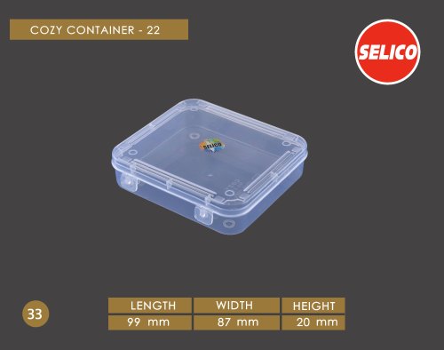 Plain Plastic Container Box, Shape : Square