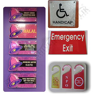 ACP Boards, For Danger, Direction, Safety Signage, Bulb Type : Fluorescent