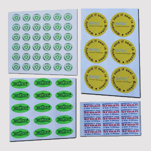 PVC Laser Cutting Tamper Proof Labels, Packaging Type : Packet