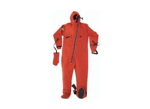 Neoprene Material IMMERSION SURVIVAL SUIT, Color : Orange  