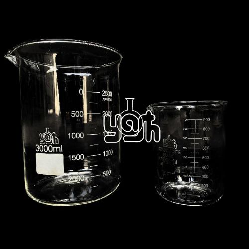 YASH Borosilicate Glass Laboratory Beakers, Color : Transparent