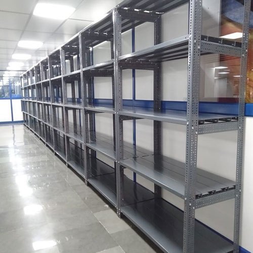 Mild Steel Slotted Angle Rack, For Office, Shape : Rectangular