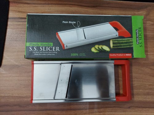 Stainless Steel S.S Potato Slicer, Color : Sliver