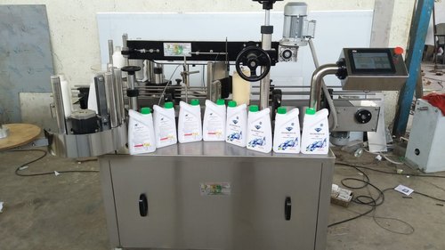 Automatic Flat Bottle Labelling Machine, Voltage : 230 Volt, Single Phase