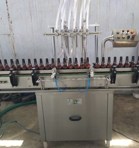 Automatic Six Head Liquid Filling Machine, Packaging Type : Wooden Box