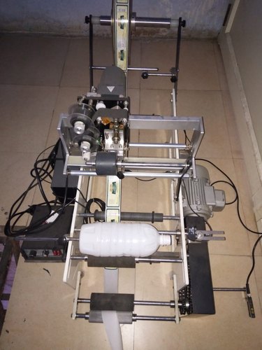 Semi Automatic Juice Bottle Sticker Labeling Machine