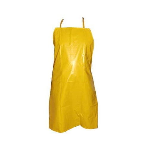 Plain PVC Apron, Color : Yellow
