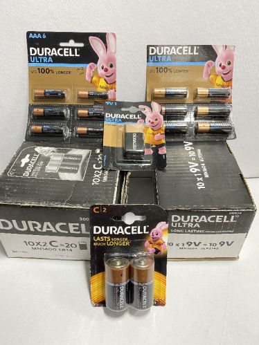 Duracell Batteries, Voltage : 9 Volts