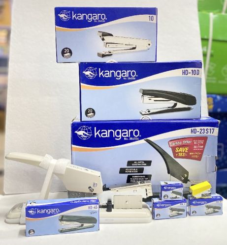 Kangaro Stainless Steel Stapler Machine, Packaging Type : Carton Box