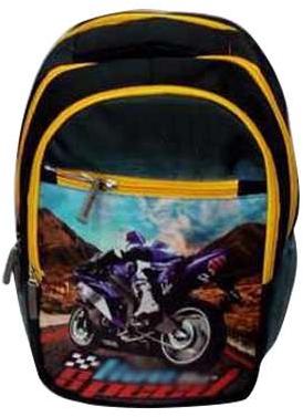 Printed School Bag, Closure Type : Zipper