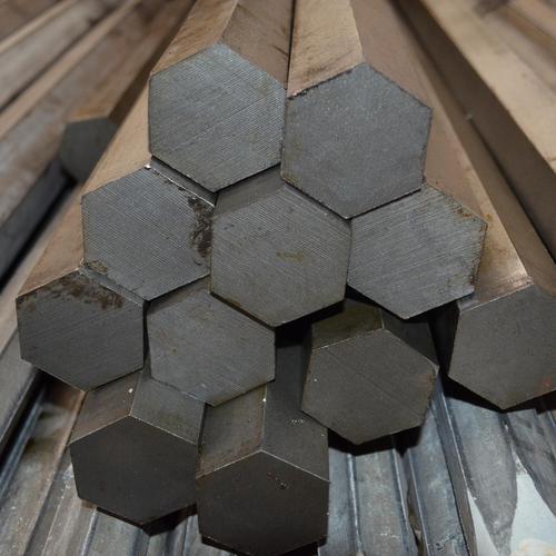 Polished Mild Steel Hexagon Bars, Color : Grey