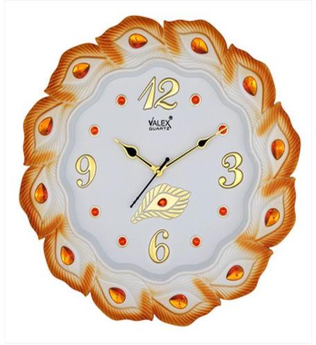 Valex Quartz Plastic 2569 Sweep Wall Clock, Display Type : Analog