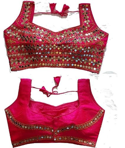 Women's Phantom Silk Blouse Pink, Size : XXL