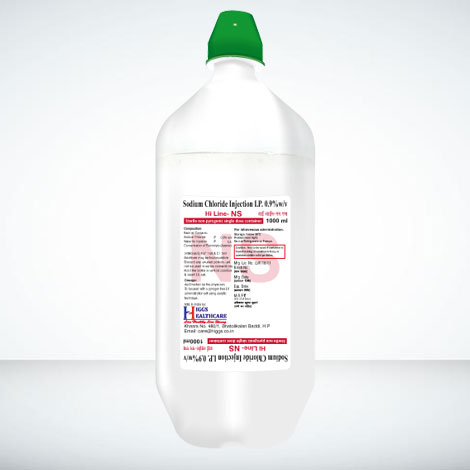 1000ml Sodium Chloride Injection, Form : Liquid