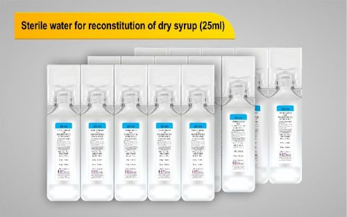 25ml Sterile Water Reconstitution Dry Syrup, Form : Liquid